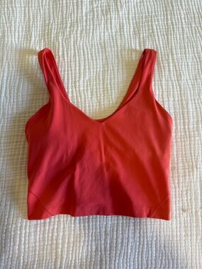 LuluLemon Align Coral Padded Tank Top